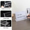 AetJxixee 10 Pack 4x6 Inch Sign Holder Horizontal, Double-Sided Usage