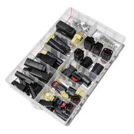 36pcs For Molex MX150 Male & Female Connector Set & Pins Kit fits Harley Davidson etc. - 2, 3, 4, 6 & 8 Pin