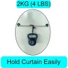 YYST Black Multi Use Magnetic Curtain Rods 16 To 28