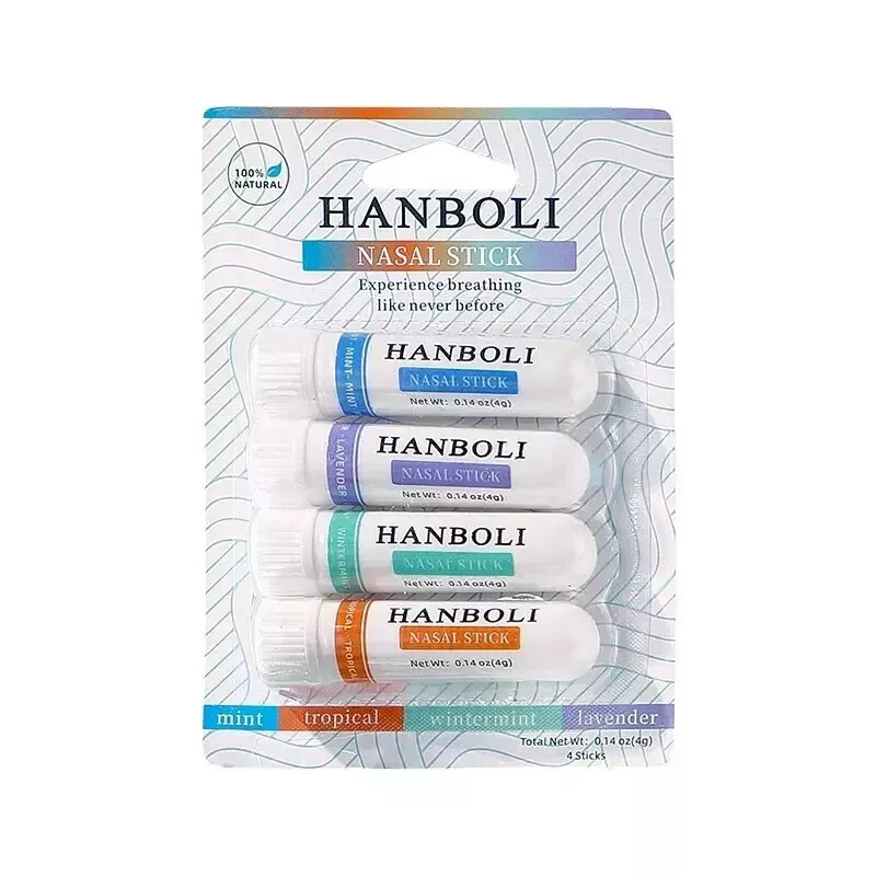 HANBOLI New Nasal Stick Pack OF 8 Enhance Breathing +