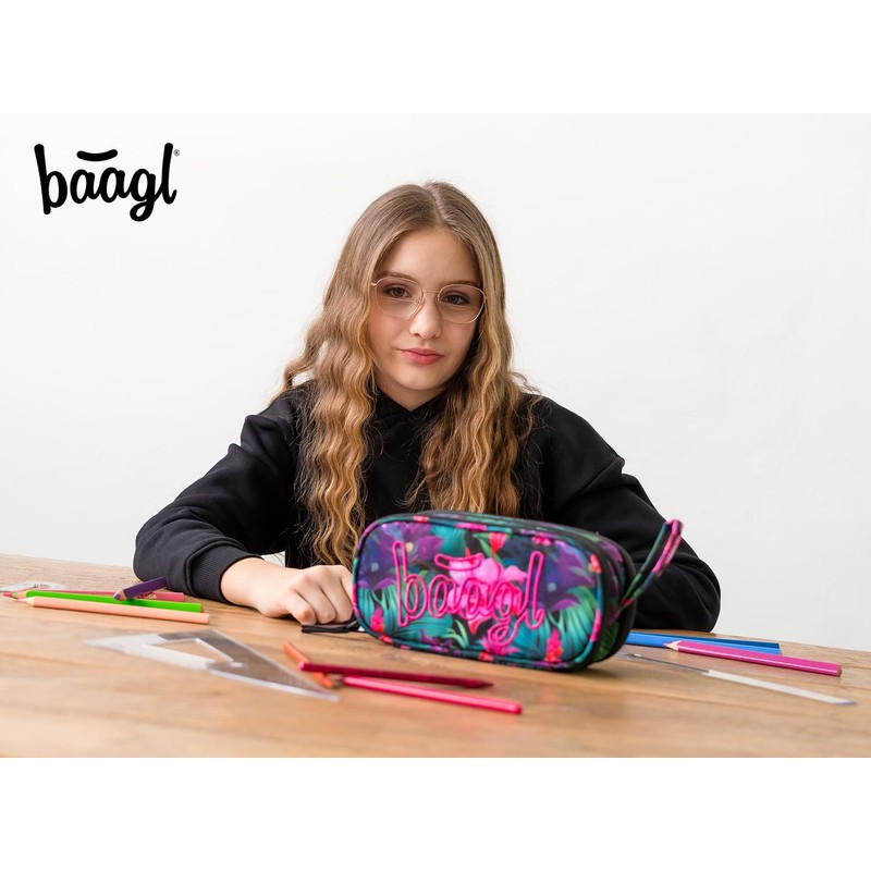 Baagl Pencil Case for Girls, Boys, School Pencil Case with