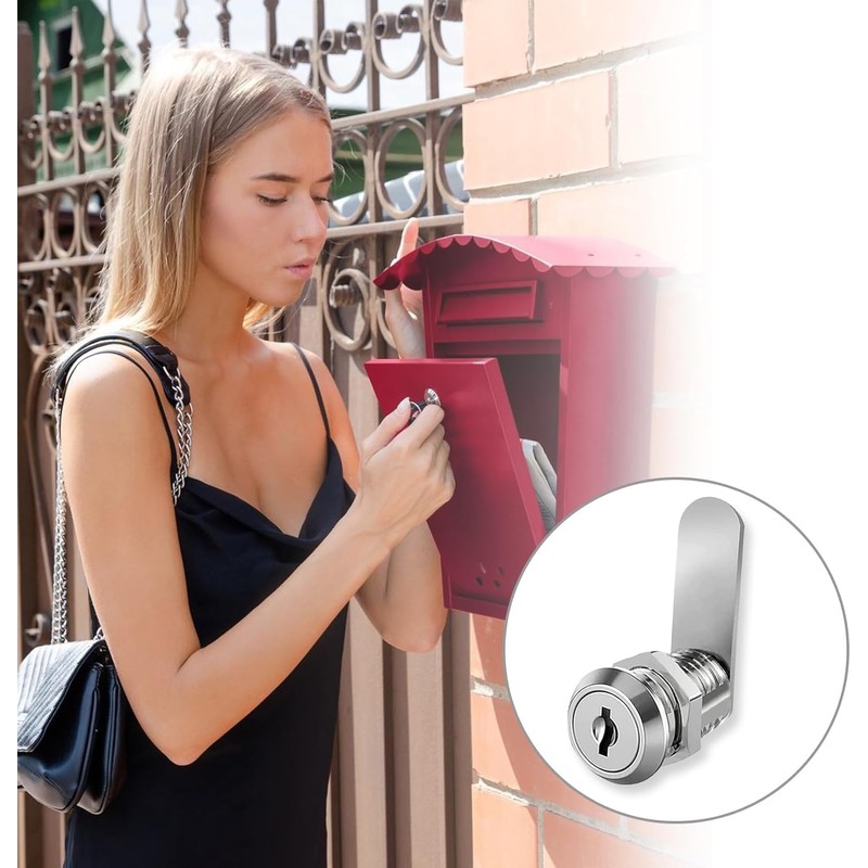 Letter Box Lock, Comes with 6 Keys and 6 Different