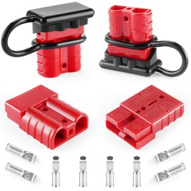 JUSTTOP Connector 4PCS,120Amp 12V to 36V Battery Quick Connect/Disconnect Connector Wire Connectors Plug Kit for 2 to 6 Gauge Cables,Set for Car Bike ATV Winches Lifts Motors More