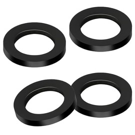 4 Pack Shower Head Gasket, 3/4" Rubber Washer for 1/2" Fixed Shower Head/Handheld Shower Hose Connector, Creates A Seal to Prevent Leakage