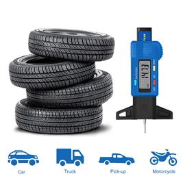 Goodyear Digital Tyre Tread Depth Gauge Measuring Tool Car Van Trucks MOT Compliant