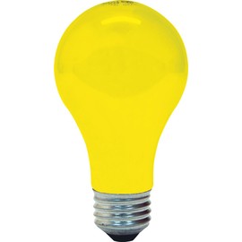 GE 97495 Bug Lite A19 Bulb, 60-Watt, 2-Pack