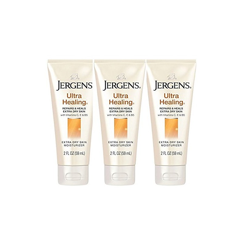 JERGENS Ultra Healing Extra Dry Skin Moisturizer, 2 oz. each