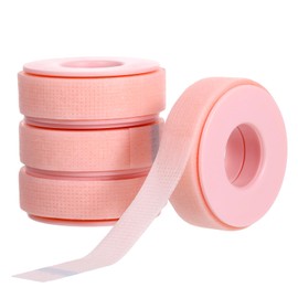 4 Rolls Tape for Eyelash Extensions Silicone Adhesive Gel Eyelash Tape Breathable Micro-Porous Makeup Tapes Lash Supplies (0.5 in x 4 Yds，Pink