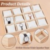 PH PandaHall Wooden Watch Organiser with 12 Compartments Watch Display