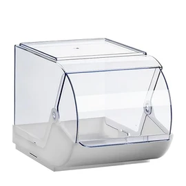 hünersdorff Plastic Box Polypropylene with Transparent Hinged Lid 3.7 Litre Capacity Transparent