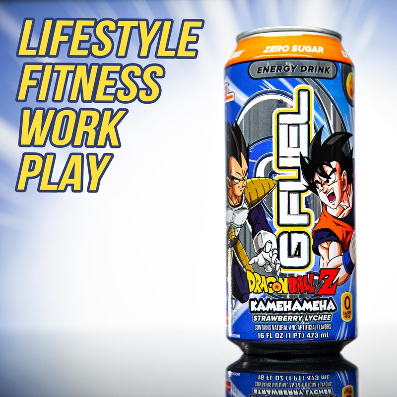 G Fuel Energy Drink, Strawberry Lychee, Sugar Free Beverage with