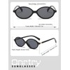 Onrtry Retro Oval Sunglasses for Women and Men Small 90s