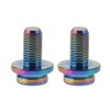 dingtai sukueate-pa-botomuburakettotitan Screw for 2 m8x15 Bicycle Crank Bolt Rainbow
