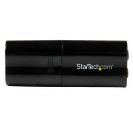 StarTech.com USB Audio Adapter - USB auf Soundkarte in Schwarz - Soundcard mit USB (Stecker) und 2x 3,5mm Klinke