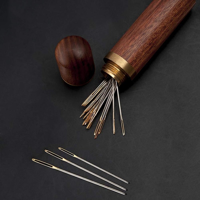 Dennty Leather Craft Needles Hand Sewing Needles Needle Case Sewing