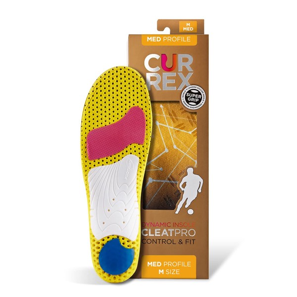 CURREX CleatPRO Insole | Men, Women & Youth Dynamic Support Insole | World’s Leading Replacement Insole for Soccer, Baseball, Football, Rugby, Lacrosse & Boat Shoes | Comfort & Super Grip