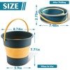 Collapsible Bucket 3PCS 1.3 Gallon/5L Small Plastic Household Cleaning Mop