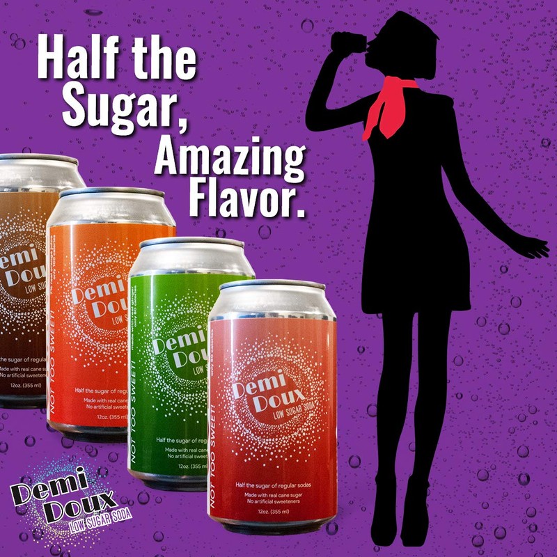 Demi Doux Low Sugar Soda - Low Sugar Soft Drink,