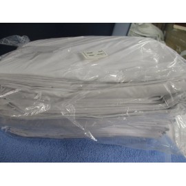 MEDITERRIAN LINENS Flat Hospital Bed Sheets Twin Flat Sheets - Cotton/Poly -3-Pack BRAND NEW 200 CT