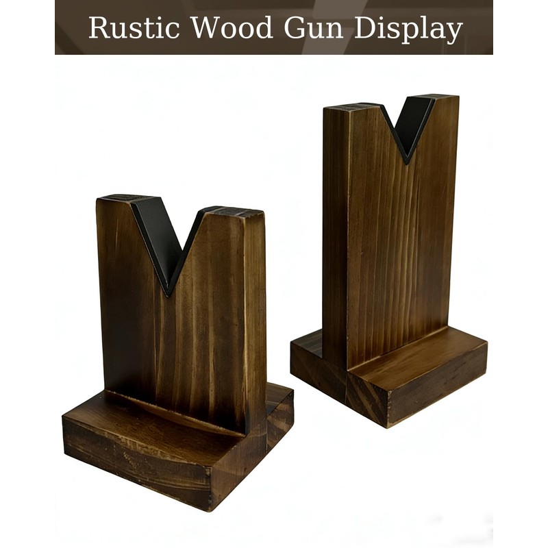 LITAITAI Wood Gun Display Stands Rifle Rack Gun Rack for