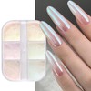 GZSYY White Pearl Chrome Nail Powder Pearl Chrome Nail Powder