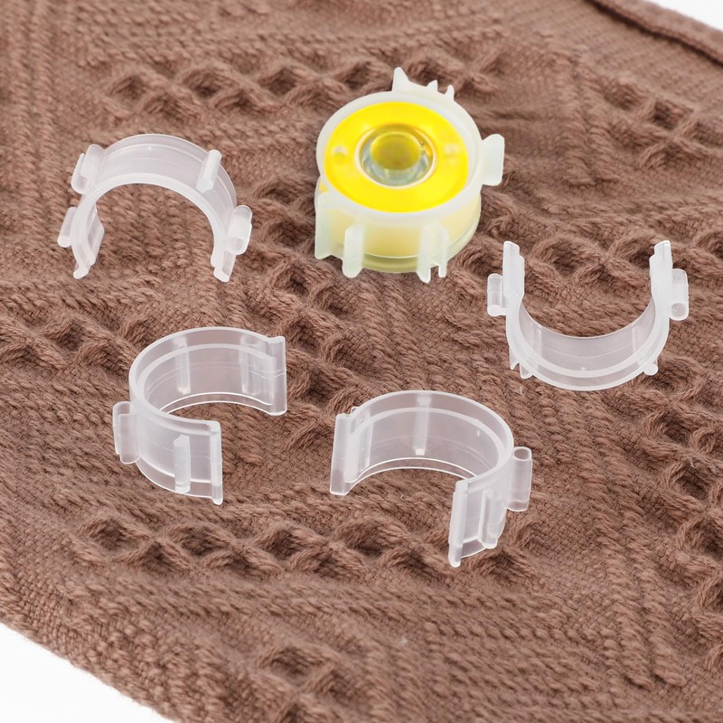 YBEATY 80 Pcs Sewing Bobbin Clips Small Clear Bobbin Holder