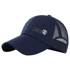 BUZZxSELECTION(バズ セレクション) メッシュ キャップ 帽子 おしゃれ エンブレム ロゴ スポーツ メンズ CAP026 (05 ネイビー)
