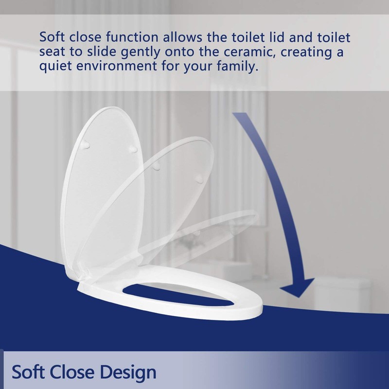 UF Toilet Seat for HOROW HWMT-8737 Elongated Toilet