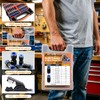 180PCS Quick Connect Air Fittings, Nickel Brass,1/8-1/2" & 4-12mm(Blue)