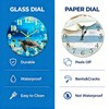 jomparis Outdoor Clocks Waterproof 12 Inch Coastal Sea Turtle Luminous