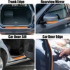Edinstry 4pcs Car Door Edge Reflective Stickers Protection Guard Strips