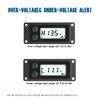 Runleader Digital 12V/24V 36V 48V Battery Indicator Volt Meter,Programmable Battery