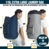 Laundry Backpack Bag, 115L Extra Large Laundry Bag with Straps,