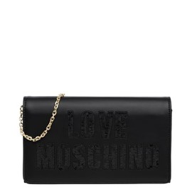 Moschino Borsa Donna Love a Spalla/Tracolla PU Nero with Sequins Nero BS24MO126 JC4293, black