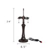 Capulina Tiffany Table Lamp Base Replacement,for 16-18 Inches Lampshade Pole