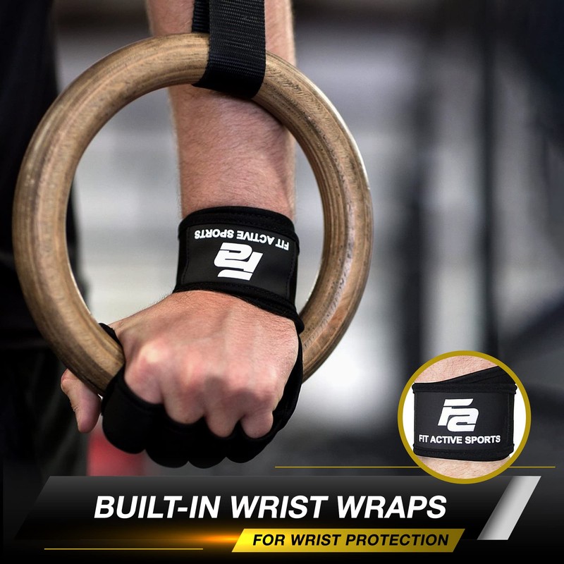 Fit Active Sports New Ventilated Weight Lifting Gloves with Built-In