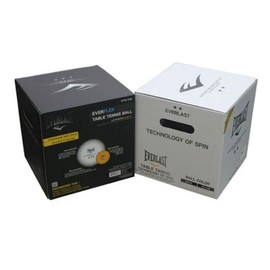 Everlast 3-Star Table Tennis Balls - Bulk Pack for Practice & Match 120 Count White