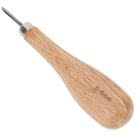 Convenient for storing leather awl, easy labour-saving, easy to use diamond awl, leather craft works for making leather crafts (5-6 mm)