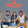 GO ENGLAND Football Sports, 8 feet Glitter Red Banner, England