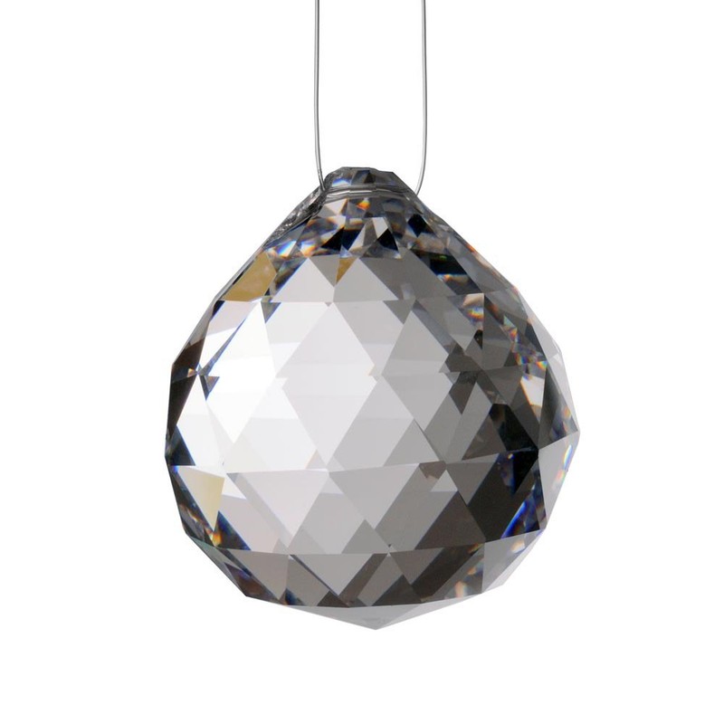 HAB & GUT -G701-50- Crystal Ball 50 mm, Triangular Cutting,