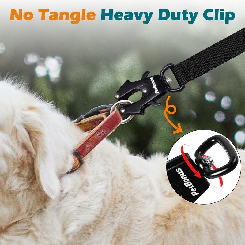 PetBonus 2 Pcs Frog Clip Dog Leash Clasp, Quick Release