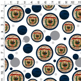 GRAPHICS & MORE Rustic Distressed West Virginia State Flag Gift Wrap Wrapping Paper Roll