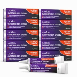 10x Lacrigel CARBOMER 0.2% - Eye Gel for Dry, Tired, and Red Eyes - Soothes Irritation, Reduces Soreness - 24x7 Day and Night Protection - Safe & Premium Formulation