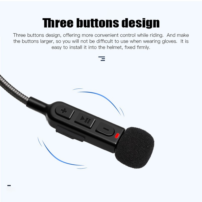 Motorcycle Helmet BT Headset Hands-free Speaker Motorcycle Headset with Song