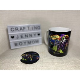 Unbranded Beetle Juice Ceramic Mug 11oz And Coaster