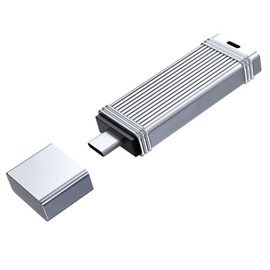 Aswalling Metal U Disk Type C Flash Drive Portable High Speed Pendrive External Memory 64GB/128GB Storage for Computer 128GB