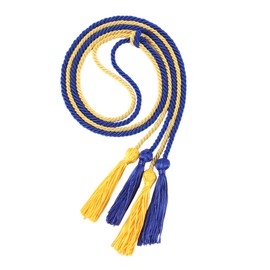 UIALECG Double Graduation Honor Cords - Royal Blue and Gold,68" Long