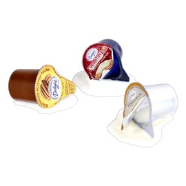 Just Dough It 2'' Spilled Coffee Creamer Cups Replica Prop - Assorted Set of 3