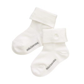 Miki House 30-9607-573 Socks, Logo, Bi-fold, Simple, Made in Japan, Boys, Girls, Baby, Kids, Children's Clothes, Graduation Ceremonies, Kindergarten Entrance Ceremonies, Kindergarten Commuting to