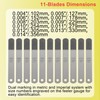 yourour A308 Offset Valve Tappet Gauge Set, 11-Blades Feeler Gauge/Feeler